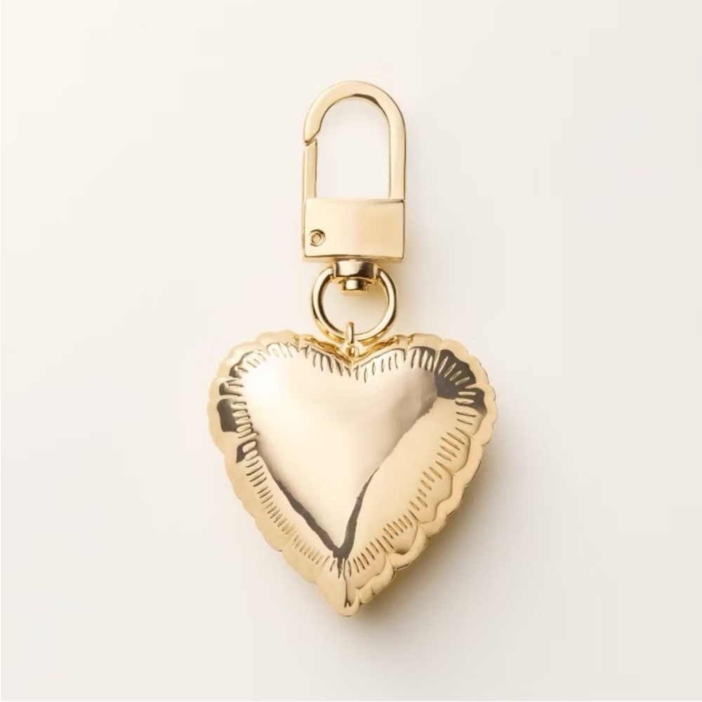 💖✨ Mylar Balloon Heart Bag Charm Keychain Gold - Kate Spade New York x Target✨ - Picture 2 of 4